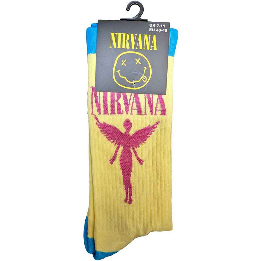 Image of Nirvana Unisex Terry Socks: Angelic Rock Off